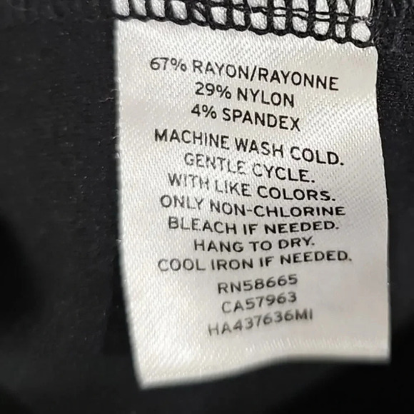 Halogen High Waist Front Slit Pants Black Size 1 - Picture 6 of 6